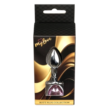 Biżuteria analna srebrne serce MyLove Toys 7 cm