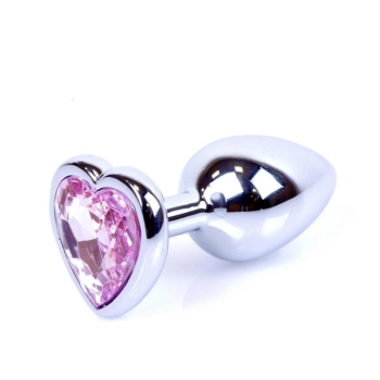 Biżuteria analna srebrne serce MyLove Toys 7 cm