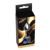 Korek analny srebrny serce MyLove Toys ciemnoniebieski 7 cm