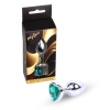 Biżuteria analna srebrna serce zielony MyLove Toys 7 cm