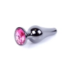 Biżuteria analna stalowa z różowym diamentem MyLove Toys 9,5 cm