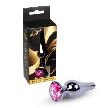 Biżuteria analna stalowa z różowym diamentem MyLove Toys 9,5 cm