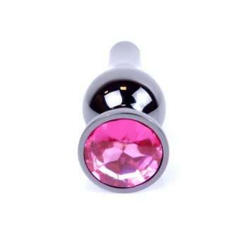 Biżuteria analna stalowa z różowym diamentem MyLove Toys 9,5 cm