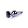 Stalowy korek analny z diamentem MyLove Toys srebrny 9,5 cm