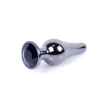 Stalowy korek analny z diamentem MyLove Toys srebrny 9,5 cm