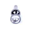Biżuteria analna stalowa MyLove Toys srebrna z diamencikiem 9.5 cm