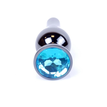 Biżuteria analna stalowa MyLove Toys jasnoniebieska 9.5 cm