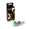 Korek analny stalowy MyLove Toys zielony 9.5 cm