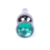 Korek analny stalowy MyLove Toys zielony 9.5 cm