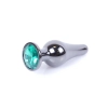 Korek analny stalowy MyLove Toys zielony 9.5 cm