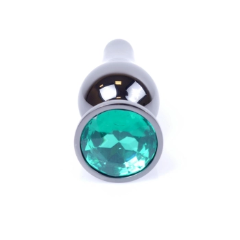 Korek analny stalowy MyLove Toys zielony 9.5 cm