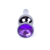 Korek analny ze stali MyLove Toys fioletowy 9,5 cm