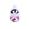 Srebrny korek analny z diamentem MyLove Toys 9,5 cm