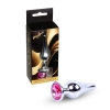 Biżuteria analna srebrna z różowym diamencikiem MyLove Toys 9.5 cm