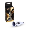 Srebrny korek analny z diamentem MyLove Toys 9,5 cm