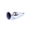 Srebrny korek analny z diamentem MyLove Toys 9,5 cm