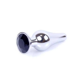 Srebrny korek analny z diamentem MyLove Toys 9,5 cm