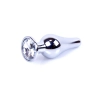 Korek analny srebrny z diamentem MyLove Toys 9,5 cm