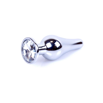 Korek analny srebrny z diamentem MyLove Toys 9,5 cm