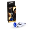Biżuteria analna srebrna MyLove Toys ciemnoniebieska 9,5 cm
