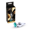 Biżuteria analna srebrna MyLove Toys zielona 9,5 cm