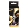 Stalowy korek analny z diamentem MyLove Toys fioletowy 9,5 cm