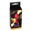 Korek analny silikonowy z diamentem MyLove Toys czerwony 7 cm