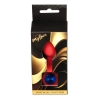Korek analny silikonowy z diamentem MyLove Toys czerwony 7 cm