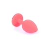 Korek analny silikonowy z diamentem MyLove Toys czerwony 7 cm