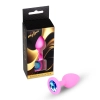 Korek analny silikonowy z diamentem MyLove Toys różowy 7 cm