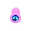Korek analny silikonowy z diamentem MyLove Toys różowy 7 cm