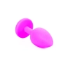 Korek analny silikonowy z diamentem MyLove Toys różowy 7 cm