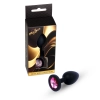 Biżuteria analna silikonowa MyLove Toys czarna mała 7 cm