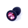 Biżuteria analna silikonowa MyLove Toys czarna mała 7 cm