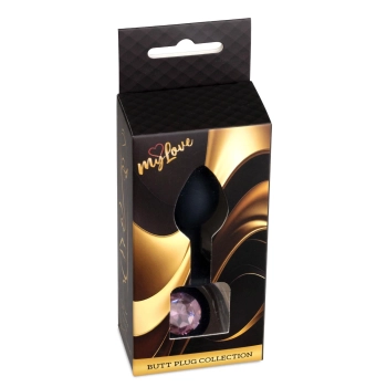 Biżuteria analna silikonowa MyLove Toys czarna mała 7 cm