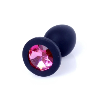 Biżuteria analna silikonowa MyLove Toys czarna mała 7 cm