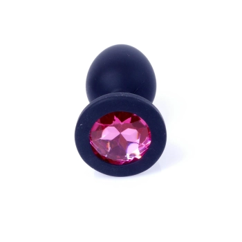 Biżuteria analna silikonowa MyLove Toys czarna mała 7 cm