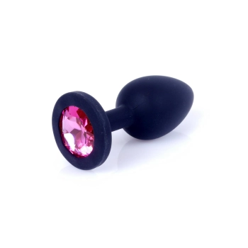 Biżuteria analna silikonowa MyLove Toys czarna mała 7 cm