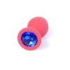 Silikonowa biżuteria analna MyLove Toys czerwona średnia 8 cm