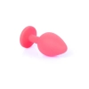 Silikonowa biżuteria analna MyLove Toys czerwona średnia 8 cm
