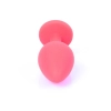 Silikonowa biżuteria analna MyLove Toys czerwona średnia 8 cm