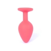 Silikonowa biżuteria analna MyLove Toys czerwona średnia 8 cm