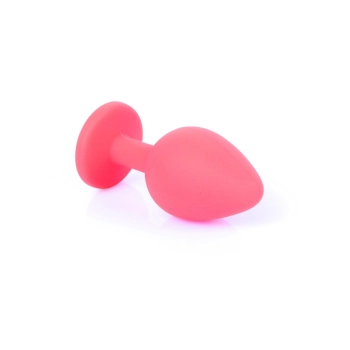 Silikonowa biżuteria analna MyLove Toys czerwona średnia 8 cm