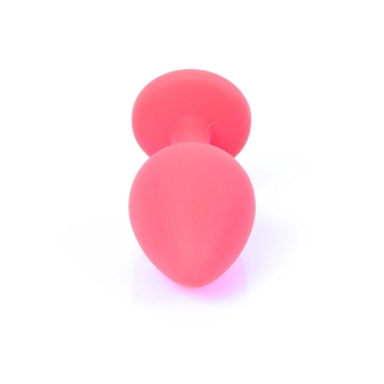 Silikonowa biżuteria analna MyLove Toys czerwona średnia 8 cm