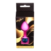 Korek analny silikonowy różowy z diamencikiem MyLove Toys 8 cm