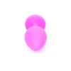 Korek analny silikonowy różowy z diamencikiem MyLove Toys 8 cm