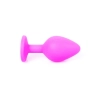 Korek analny silikonowy różowy z diamencikiem MyLove Toys 8 cm