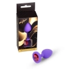 Silikonowy korek analny MyLove Toys fioletowy średni 8 cm
