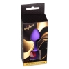 Silikonowy korek analny MyLove Toys fioletowy średni 8 cm