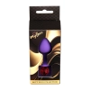 Silikonowy korek analny MyLove Toys fioletowy średni 8 cm